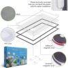 Magnetic Window Screen - White / 100cm x 100cm: image 6