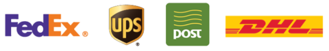 Delivery partners: FedEx, UPS, An Post and DHL